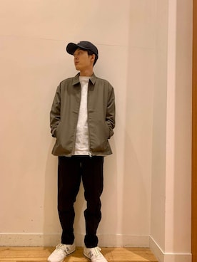 「アイテム（ブルゾン）」を使った、Uさん（メンズ・168cm）の夏コーディネート
