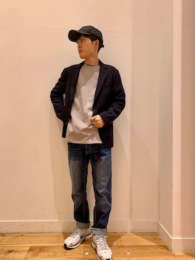「アイテム（スーツジャケット）」を使った、Uさん（メンズ・168cm）の夏コーディネート