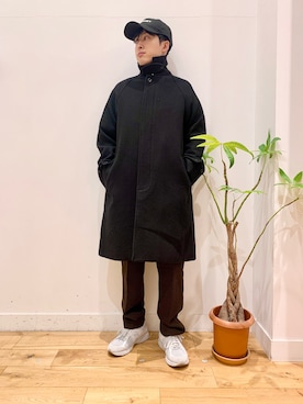 「ウールパンツ」｜「アイテム（ジャケット/アウター）」を使った、Uさん（メンズ・168cm）の秋コーディネート