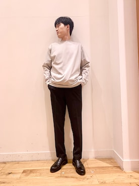 「アイテム（スーツパンツ）」を使った、Uさん（メンズ・168cm）の夏コーディネート