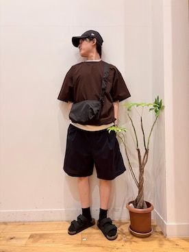 「EKAL（エカル）のアイテム」を使った、Uさん（メンズ・168cm）の夏コーディネート