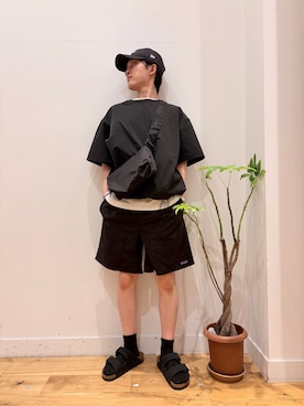 「EKAL（エカル）のアイテム」を使った、Uさん（メンズ・168cm）の夏コーディネート
