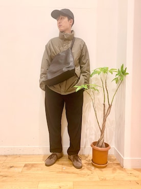 「アイテム（モッズコート）」を使った、Uさん（メンズ・168cm）の秋コーディネート