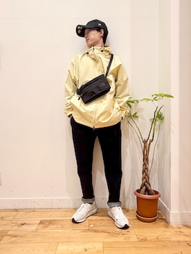 「Gramicci（グラミチ）の『別注』GRAMICCI　Stretch Denim Trouser（その他パンツ、ブルー系）」を使った、Uさん（メンズ・168cm）の春コーディネート