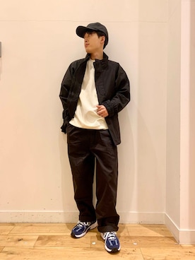 「FORK&SPOON（フォークアンドスプーン）のFORK&SPOON　フレンチドリルピグメントチノパンツ（その他パンツ）」を使った、Uさん（メンズ・168cm）の冬コーディネート