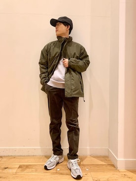 「URBAN RESEARCH DOORS（アーバンリサーチドアーズ）のURD 裏ボアナイロンブルゾン（ブルゾン）」を使った、Uさん（メンズ・168cm）の冬コーディネート