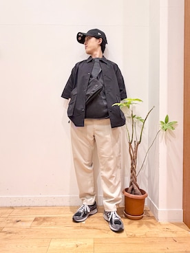 「Lee（リー）のアイテム（パンツ）」を使った、Uさん（メンズ・168cm）の春コーディネート