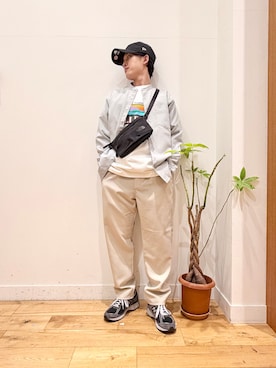 「Lee（リー）のアイテム（パンツ）」を使った、Uさん（メンズ・168cm）の春コーディネート