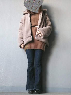 chanmeiさん（レディース・153cm）の冬コーディネート