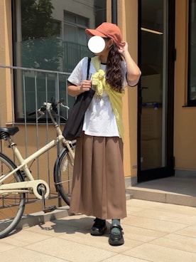「TRIANGLE PALETTE（トライアングルパレット）のアイテム」を使った、ゆいぴさん（レディース・150cm）の夏コーディネート