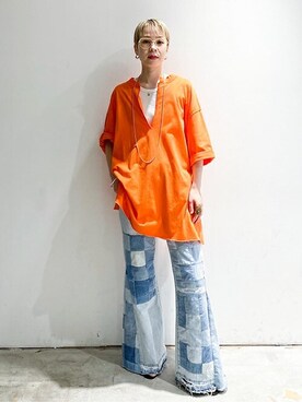 FUKUIさん（レディース・159cm）の夏コーディネート