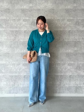 「le.coeur blanc（ルクールブラン）のアイテム」を使った、iharaさん（レディース・158cm）の春コーディネート