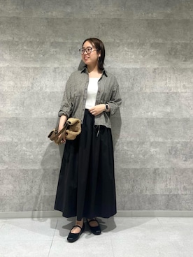 「le.coeur blanc（ルクールブラン）のアイテム」を使った、iharaさん（レディース・158cm）の春コーディネート