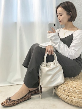 「minia（ミニア）のアイテム」を使った、mayuさん（レディース・160cm）の夏コーディネート