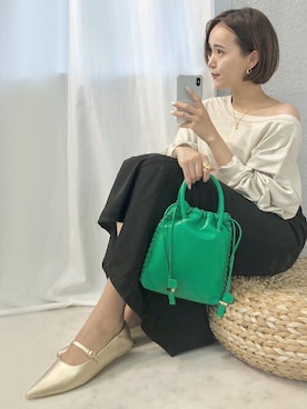 「alala（アララ）のアイテム」を使った、mayuさん（レディース・160cm）の夏コーディネート