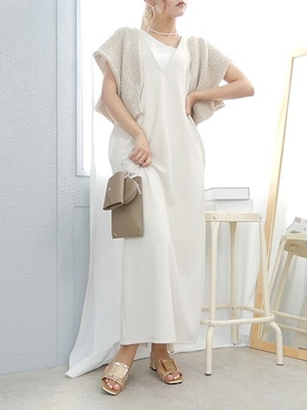 「minia（ミニア）のアイテム」を使った、mayuさん（レディース・160cm）の夏コーディネート