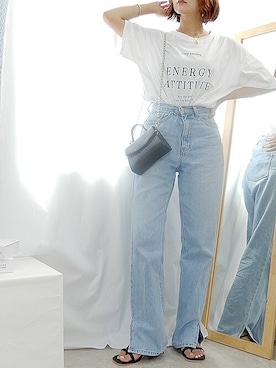 「minia（ミニア）のアイテム」を使った、mayuさん（レディース・160cm）の夏コーディネート