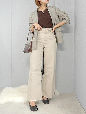 「alala（アララ）のアイテム」を使った、mayuさん（レディース・160cm）の秋コーディネート