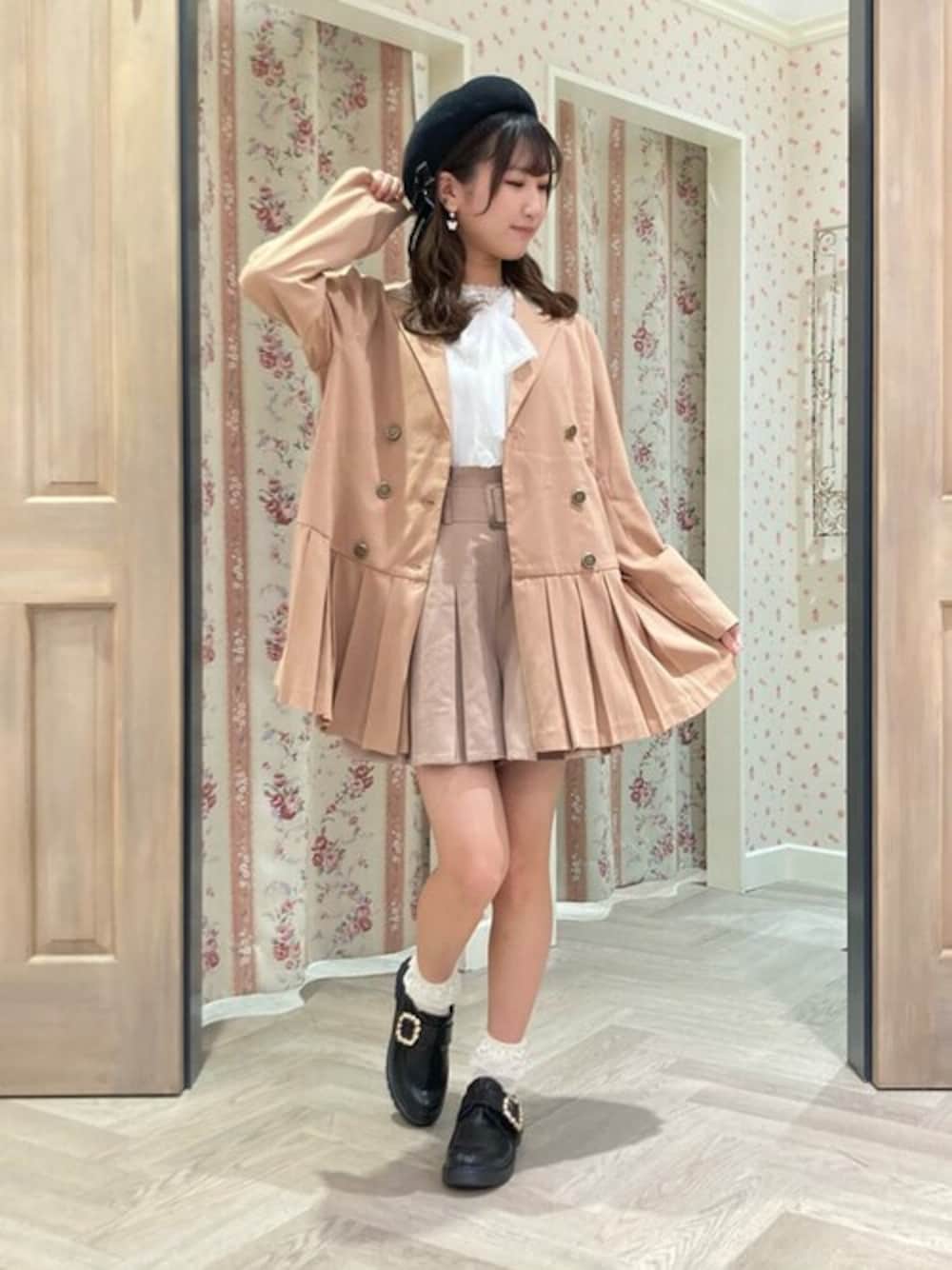 新品未使用】axes femme POETIQUE ベイスリーブツィードJK