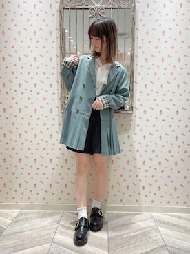 「axes femme POETIQUE（アクシーズファムポエティック）のアイテム（ブルゾン）」を使った、axes femmeさん（レディース・155cm）の春コーディネート