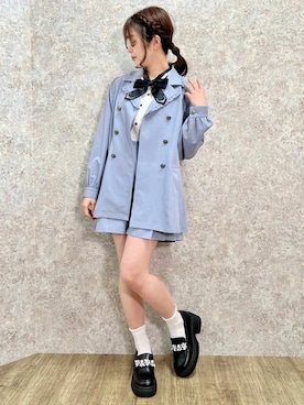 「axes femme POETIQUE（アクシーズファムポエティック）のアイテム（テーラードジャケット）」を使った、axes femmeさん（レディース・161cm）の春コーディネート