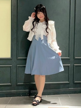 「axes femme POETIQUE（アクシーズファムポエティック）のアイテム（ブルゾン）」を使った、axes femmeさん（レディース・154cm）の春コーディネート