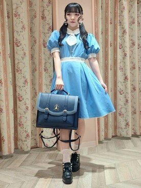 「サッチェルバッグ」｜axes femmeさん（レディース・148cm）の夏コーディネート