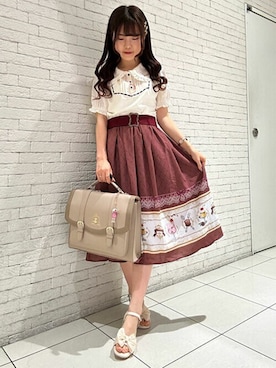 「axes femme POETIQUE（アクシーズファムポエティック）のアイテム（キーホルダー）」を使った、axes femmeさん（レディース・153cm）の夏コーディネート