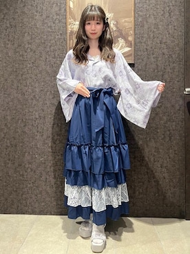 「AXES-X（アクシーズエックス）のアイテム」を使った、axes femmeさん（レディース・152cm）の夏コーディネート