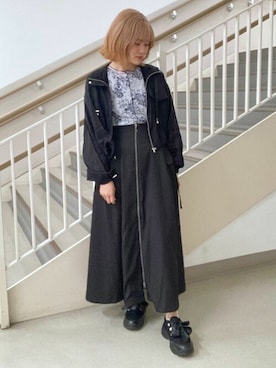 「axes femme POETIQUE（アクシーズファムポエティック）のアイテム（スニーカー）」を使った、axes femmeさん（レディース・155cm）の夏コーディネート