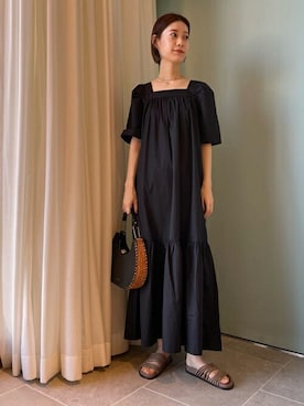 Rodebjer Donya コットン ティアードワンピースを使った人気