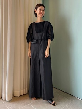 「トゥモローランド」｜「アイテム（サロペット/オーバーオール）」を使った、Yonemitsu_TOMORROWLANDさん（レディース・166cm）の夏コーディネート