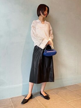 「コットンレース」｜Yonemitsu_TOMORROWLANDさん（レディース・166cm）の夏コーディネート