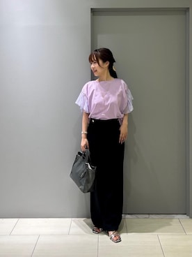 「お呼ばれ」｜「アイテム（バッグ）」を使った、Mayuriiさん（レディース・157cm）の夏コーディネート