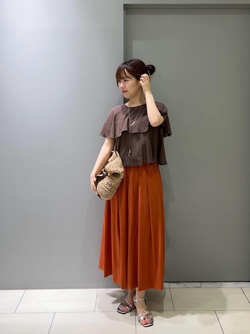 ブラウス シャツ 「手洗い可能」シアーフリルティアードブラウス レディース BONLECILL シャツ ブラウス シアーフリルティアードブラウス