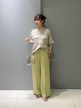 「お呼ばれ」｜「アイテム（パンツ）」を使った、Mayuriiさん（レディース・157cm）の夏コーディネート