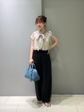「お呼ばれ」｜「アイテム（パンツ）」を使った、Mayuriiさん（レディース・157cm）の夏コーディネート