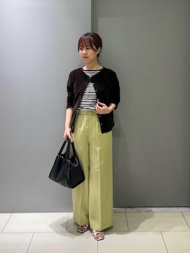「アイテム（ニット/セーター）」を使った、Mayuriiさん（レディース・157cm）の夏コーディネート