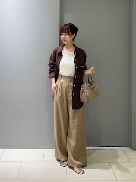 「アイテム（ネックレス）」を使った、Mayuriiさん（レディース・157cm）の夏コーディネート