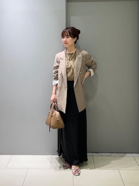 「アイテム（その他アウター）」を使った、Mayuriiさん（レディース・157cm）の秋コーディネート