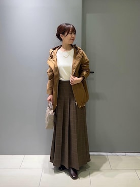 「寒い」｜「アイテム（ブルゾン）」を使った、Mayuriiさん（レディース・157cm）の秋コーディネート