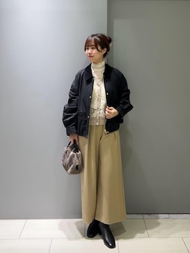 「アイテム（その他アウター）」を使った、Mayuriiさん（レディース・157cm）の秋コーディネート
