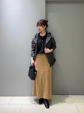 「寒い」｜「アイテム（ブルゾン）」を使った、Mayuriiさん（レディース・157cm）の秋コーディネート