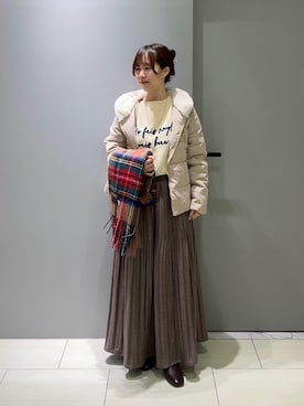 「寒い」｜Mayuriiさん（レディース・157cm）の秋コーディネート