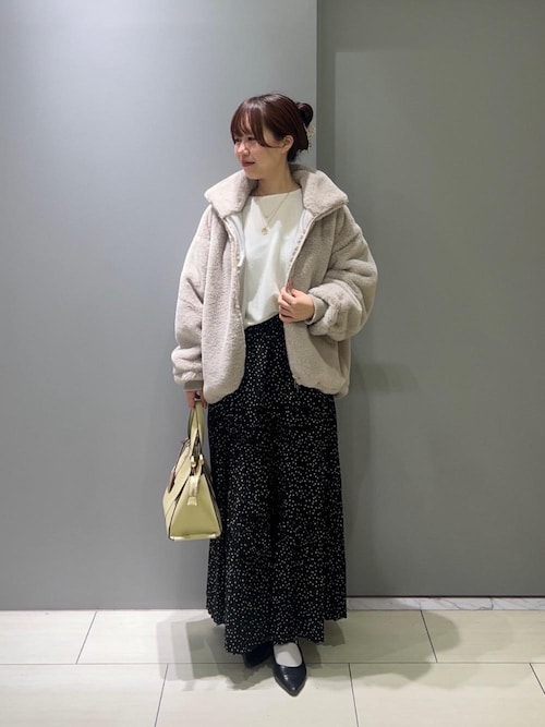 フェイクファーブルゾン　ルクールブラン フェイクファーブルゾン/le.coeur blanc(ルクールブラン)｜ルクール