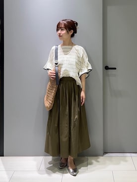 「le.coeur blanc（ルクールブラン）のアイテム」を使った、Mayuriiさん（レディース・157cm）の春コーディネート