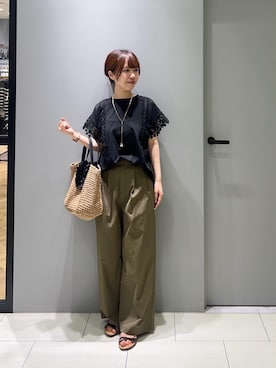 「le.coeur blanc（ルクールブラン）のアイテム」を使った、Mayuriiさん（レディース・157cm）の春コーディネート