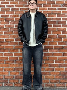 「Millo Archive（ミロ アーカイブ）のアイテム」を使った、KONVINIさん（メンズ・180cm）の冬コーディネート