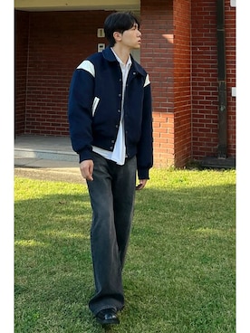 「Millo Archive（ミロ アーカイブ）のアイテム」を使った、KONVINIさん（メンズ・180cm）の冬コーディネート