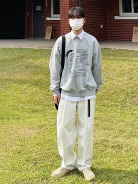 「Millo Archive（ミロ アーカイブ）のアイテム」を使った、KONVINIさん（メンズ・170cm）の冬コーディネート